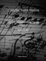 Allegro Appassionata Op. 43 for Solo Cello and Cello Quartet P.O.D. cover Thumbnail